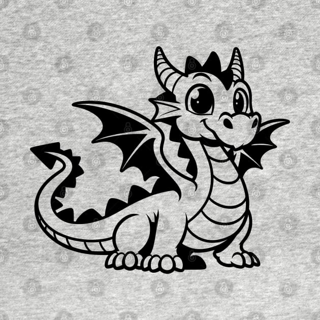 Cartoon Dragon by KayBee Gift Shop